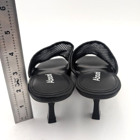 Abound Francis Heeled Slide Sandal Women's Knit Mesh Black Size US7.5M EU38 - Picture 5 of 11